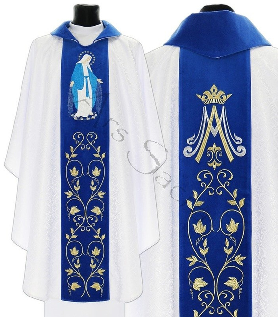 Chasuble mariale "Notre-Dame des Grâces" 721-ABN25