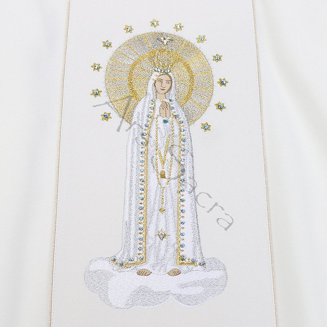 Chasuble gothique "Notre-Dame de Fatima" 728-Kg