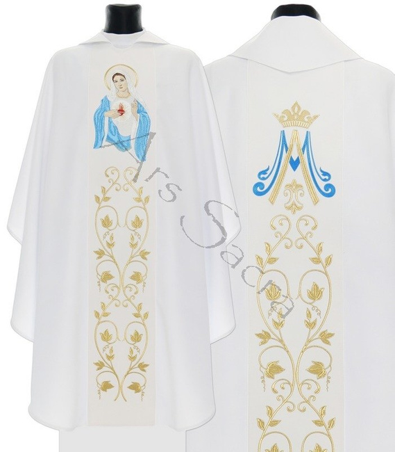 Gothic Chasuble "Heart of Mary" 733-B