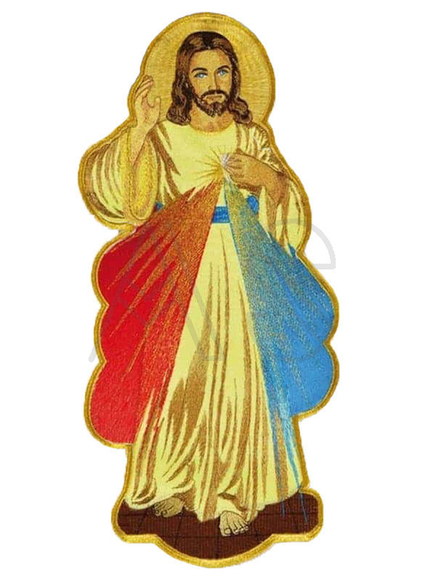 Applique brodée "La Miséricorde Divine"